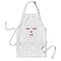 Text ASCII face face Aprons