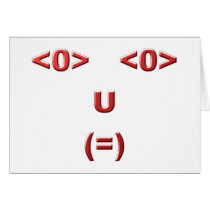 Text ASCII face face Card