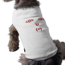 Text ASCII face face Doggie Shirt