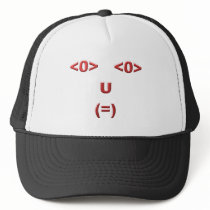 Text ASCII face face Hats