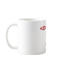 Text ASCII face face Coffee Mugs