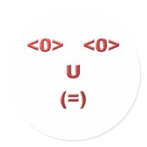 Text ASCII face face Sticker