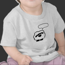 Text Bubble Sheep Baby Shrit t-shirts