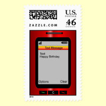 Text Message Happy Birthday postage