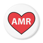 Text Message Spanish Amor AMR heart magnets