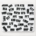 Text Msg on One page mousepads