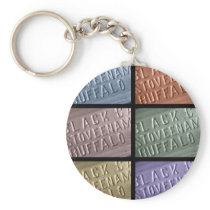 Text On A Bottle keychains