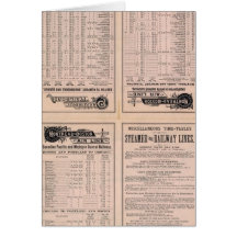 Text Page Montreal and Boston Air Line Greeting Cards
