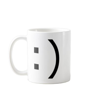 Text Smile (common) Coffee Mugs by flyingdisc