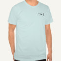 Text Smile (squiggle nose) t-shirts