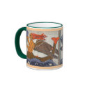Textile Mermaid Mug by Linandara Textile Mermaid Mug