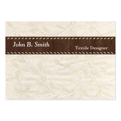 Textile Texture Business Card (front side)