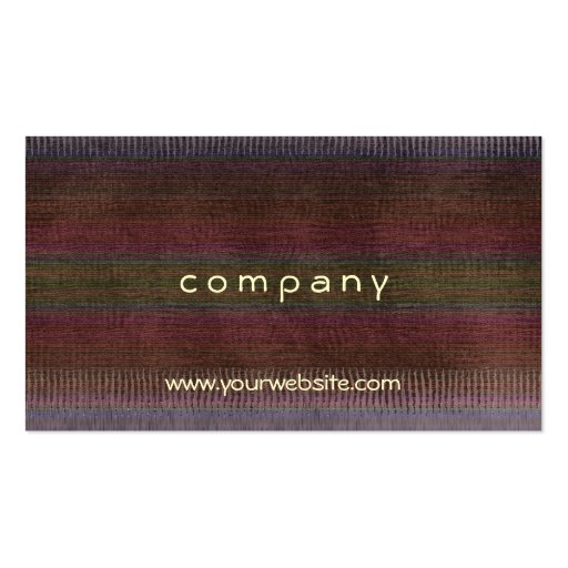 Textile Weaving Fabric Business Card (back side)