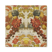 Textile with a repeating floral pattern magnet