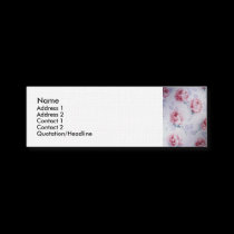 Textiles Beautiful Pink Roses business cards