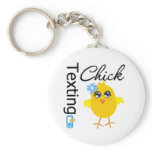Texting Chick Key Chain