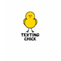 Texting Chick t-shirts by chicktshirts8 Texting Chick t-shirts