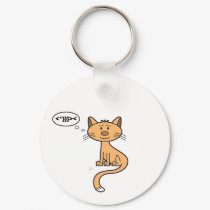 Texting Kitty - Keychain by andymcnally Texting Kitty - Keychain