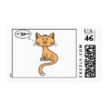 Texting Kitty - Postage Stamp