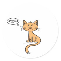 Texting Kitty - Sticker by andymcnally Texting Kitty - Sticker