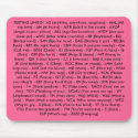 TEXTING LINGO!  A3 (anytime, anywhere, anyplace... mousepads