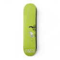 texting. riding. skateboard.