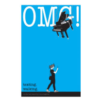 texting. walking. posters by immartin texting. walking. posters