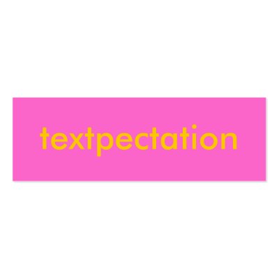 TEXTPECTATION Flirty Card Business Card Templates by boomarketing