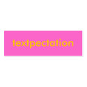 TEXTPECTATION Flirty Card business cards
