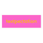 TEXTPECTATION Flirty Card Business Card Templates