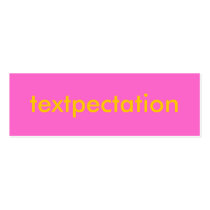 TEXTPECTATION Flirty Card business cards