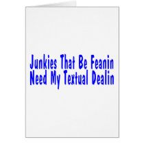 Textual Dealin cards