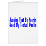 Textual Dealin Card