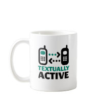 Textually Active mugs