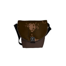 Textura de Brown Bolsa De Mensajeria