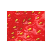 Textura roja de la fresa lona estirada galerías