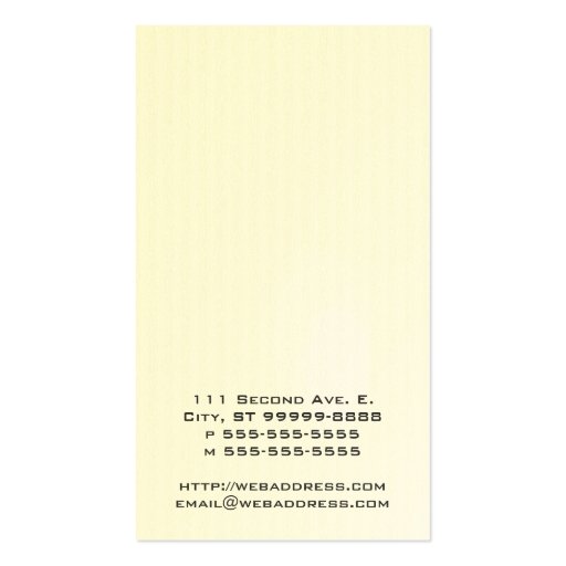 Texture Style Comic Speech Bubble Business Card Templates (back side)