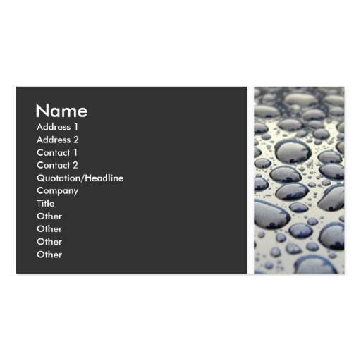 Texture Tone (Car Hood) - IIa Business Card (front side)