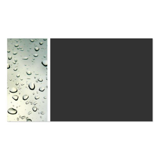 Texture Tone (Rain on my Window) Business Card Template (back side)