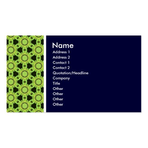 Texture Tone - Terrazzo 010- Deep Navy Business Card (front side)