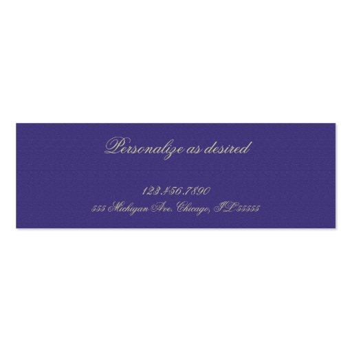 Textured 3e307d Purple Business Card Template (back side)
