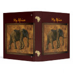 Textured AFRICAN ELEPHANT Binder