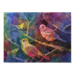 Textured Bird Scene posters