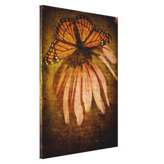 Textured Butterfly Wrapped Canvas wrappedcanvas