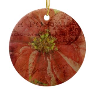 Textured Christmas Poinsettia