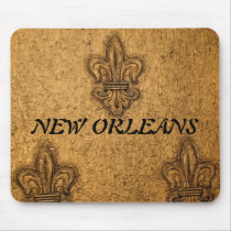 Textured French Fleur de Lis Mousepads