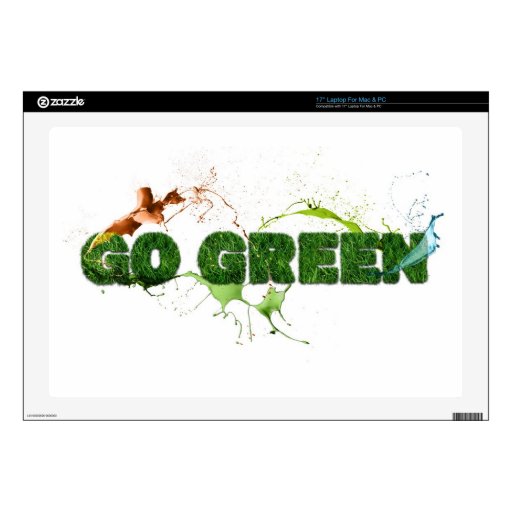 Textured go green skins for laptops