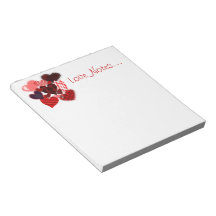 Textured Heart Collage Memo Note Pads