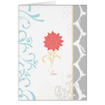 Textured {Love} Flower Greeting Card