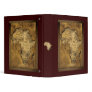 Textured MAP OF AFRICA Binder
